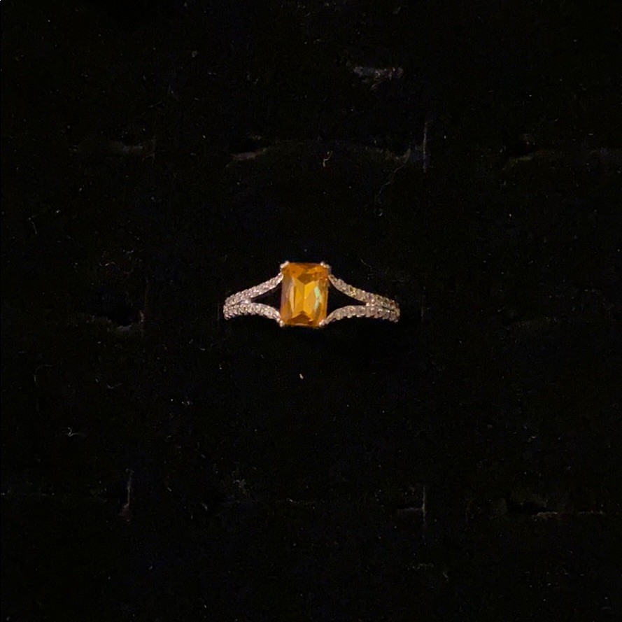 Topaz-Colored Ring